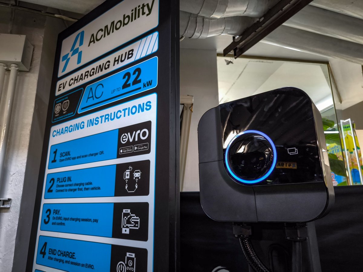 Charge in the city: The ACMobility charging is equipped with AC and DC charging points for BYD and other electric vehicle owners to charge their EVs while in the city.